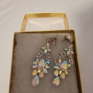 rhinestone chandelier earrings